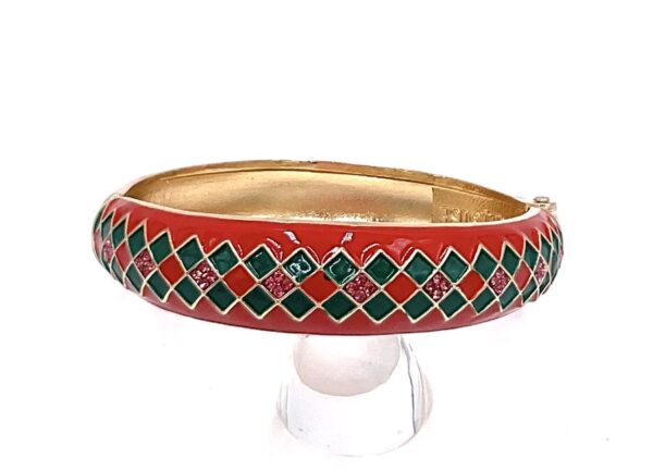 ARGELOUSE ROUGE VERT SWAROVSKIS ROSE