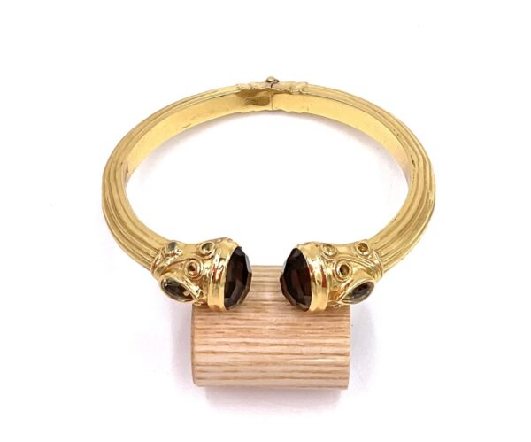 NIIKI PARIS JONC PLAQUE OR  & LABRADORITE